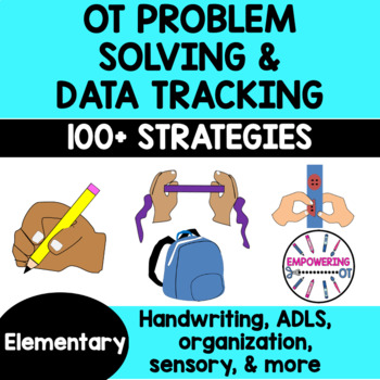 Preview of OCCUPATIONAL THERAPY RTI MTSS Checklist Data Collection over 100 strategies