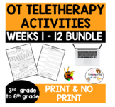 OCCUPATIONAL THERAPY TELETHERAPY UPPER ELEMENTARY BUNDLE W