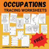 OCCUPATIONS TRACING LINES WORKSHEETS FOR PRESCHOOL