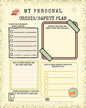 Preview of OCD Crisis-Safety Plan page ONLY