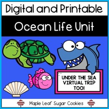 Preview of OCEAN AND SEA LIFE UNIT!!! FISH, SHARKS, SEA TURTLES, STEM & MORE!