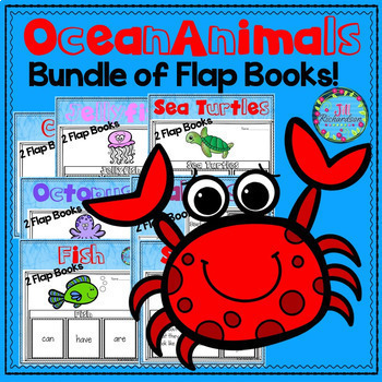 Preview of OCEAN ANIMALS Research Templates Writing Flap Books! ESL Science Activities