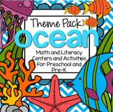 OCEAN ANIMALS Literacy and Math Centers and Activities for