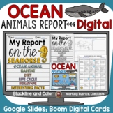 OCEAN ANIMALS REPORT: DIGITAL RESEARCH: GOOGLE SLIDES: BOO