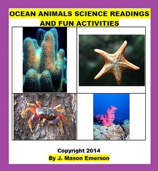 Preview of OCEAN ANIMALS SCIENCE READINGS AND FUN ACTIVITIES (COMMON CORE, 52 PP)