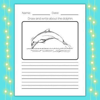 OCEAN ANIMALS Writing Paper! K-2 Writing Pages for Under the Sea Theme