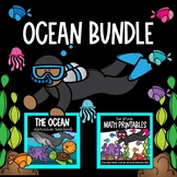OCEAN BUNDLE | Interactive Notebook | No Prep Math Printables