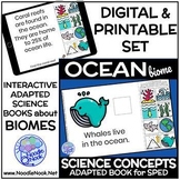 OCEAN Science Adapted Books for Special Education (Print +