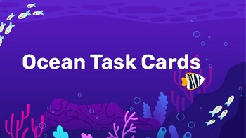 Preview of OCEAN TASK CARDS