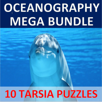 Preview of OCEANOGRAPHY BUNDLE | 10 Tarsia Puzzles