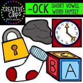 OCK Short O Word Family {Creative Clips Digital Clipart}