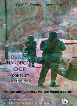 Preview of Conflict Anthology Poetic Devices Handbook (OCR Board).