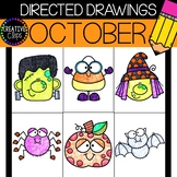 OCTOBER Directed Drawings {Made by Creative Clips Clipart}