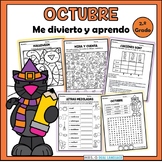 OCTOBER Fun Halloween Packet in Spanish |   Actividades en