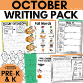 OCTOBER Preschool and Kindergarten Writing Center - Printa