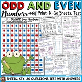 ODD AND EVEN NUMBERS: NO PREP PRINT-N-GO SHEETS: QUIZ