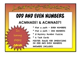 ODD and EVEN NUMBERS - 2 Fun Worksheets - 6 Task Cards - P
