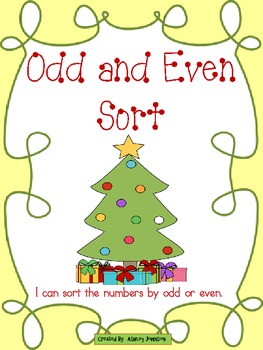 Preview of ODD and Even Sort Christmas themed