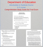 Preview of ODE Introduction to Dyslexia, Grades K-3 course Study Guide