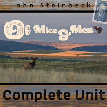 Preview of OF MICE AND MEN Complete Unit Plan Bundle (Steinbeck)