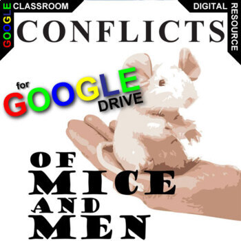 Preview of OF MICE AND MEN Conflict Graphic Analysis Activity DIGITAL Nature Tech