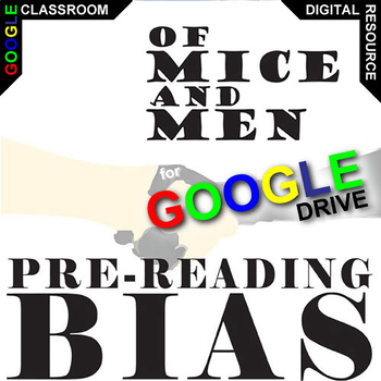 Preview of OF MICE AND MEN PreReading Bias Discussion Activity DIGITAL Prior Opinion