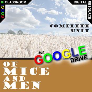Preview of OF MICE AND MEN Novel Study Unit Plan Activities DIGITAL Steinbeck OMM