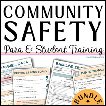 Preview of OFF CAMPUS SAFETY  |  BUNDLE  | Para Training + Student & Classroom Resources