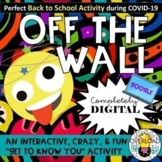 OFF THE WALL- An ultimate back to school activity, digital