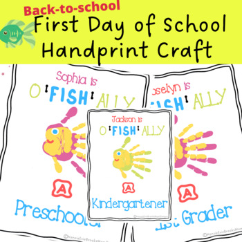 Preview of OFISHALLY Back-to-School Handprint Craft 