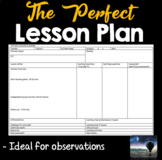 Editable - The PERFECT Lesson Plan Template