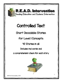 OG Controlled Decodable Text for Level 1 Skills with Compr