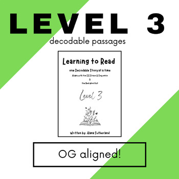 Preview of OG Decodable Passages - Level 3