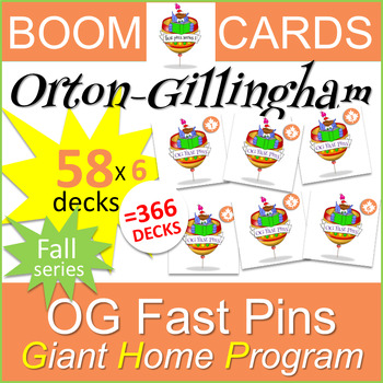 Preview of OG Fast Pin Boom Cards - FALL Series