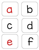 OG Letters Alphabet Vowels in Red Blending Letter Exchange