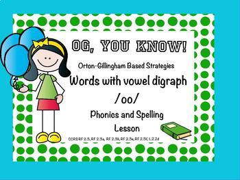 Preview of OG, You Know! Words with Vowel Digraph /oo/ Promethean Flip Chart