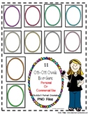 OH-OH Ovals Doodle Borders {Personal or Commercial Use}