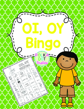 oi oy bingo by polka dot firsties teachers pay teachers