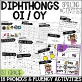 OI OY Diphthongs Word Work Worksheets & Activities 1st Gra