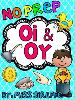 oi oy worksheets activities no prep by miss giraffe tpt