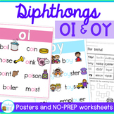 OI OY Worksheets - OI and OY Diphthongs Fun Phonics Practice