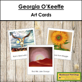 Georgia O'Keeffe 3-Part Art Cards - Famous Artist - Montessori