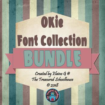 Preview of OKie Font Collection BUNDLE