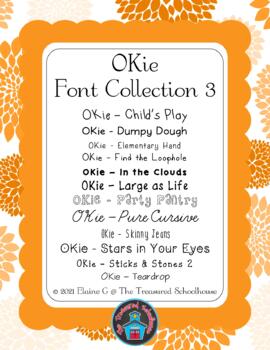 Preview of OKie Font Collection 3