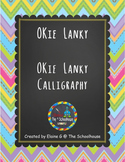 OKie Fonts - Lanky and Lanky Calligraphy