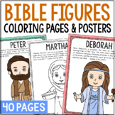 OLD and NEW TESTAMENT Bible Characters Coloring Pages and 