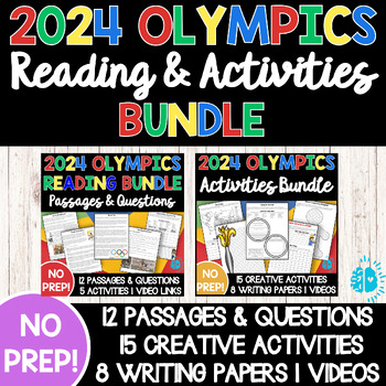 Preview of OLYMPIC READING AND HANDS ON ACTIVITIES UNIT No Prep 2022 Olympics