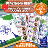 OMAHA ZOO Game Zoo Game - SCAVENGER HUNT - Omaha's Henry D