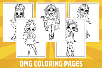 Free Printable LOL OMG Coloring Pages for Adults and Kids 