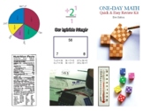 ONE-DAY MATH Color Illustration Card, 2 sides
